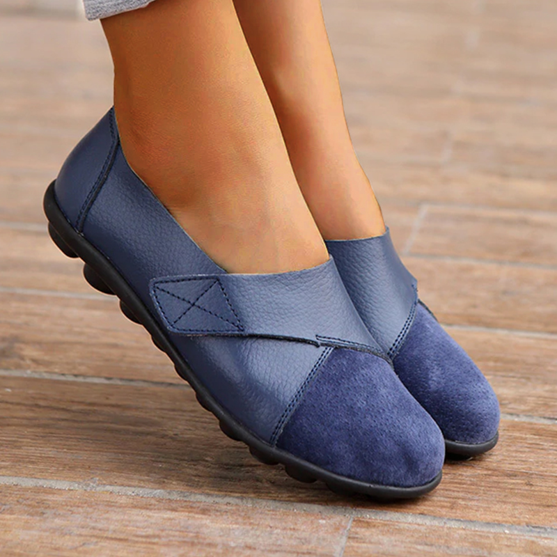 Drune | Orthopädische Leder Slip-On Loafer für Damen