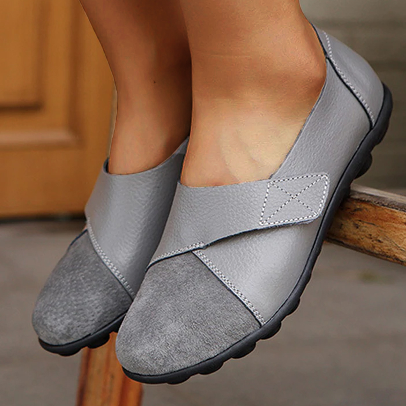 Drune | Orthopädische Leder Slip-On Loafer für Damen