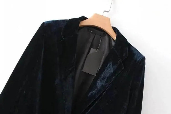 Drune | 1-Knopf Samt Blazer Damen - Anzugjacke