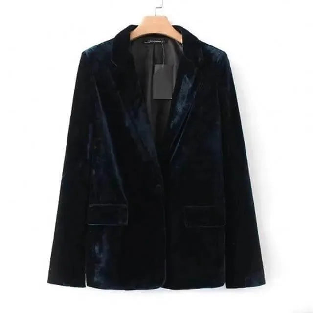 Drune | 1-Knopf Samt Blazer Damen - Anzugjacke