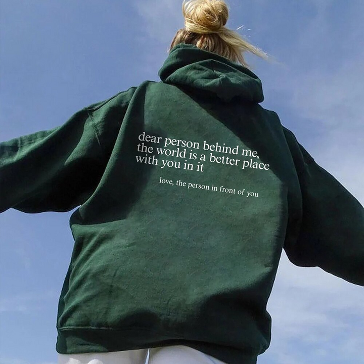 Drune | Hoodie mit Rücken-Spruch