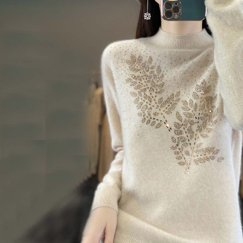 Drune | Strickpullover mit Schönem Blattmuster