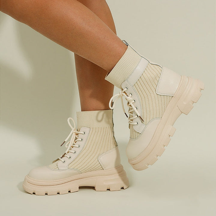 Drune | Stylische Lederstiefel Mit Schnürsenkeln