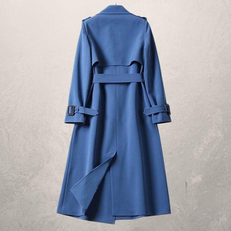 Drune | Trenchcoat Doppelreiher Taillengürtel Sturmklappe Verstellbare Bündchen