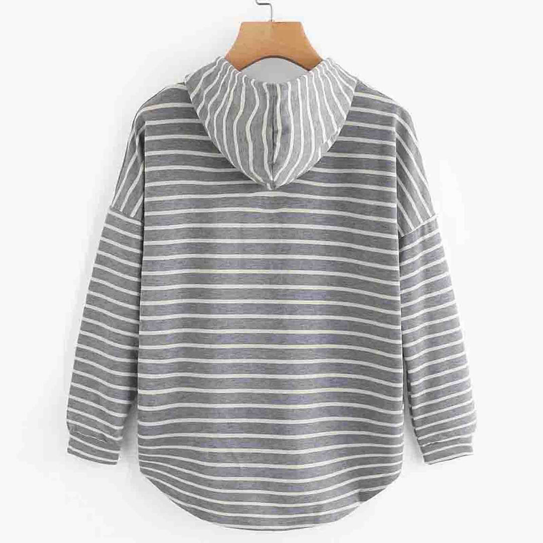 Drune | Damen gestreifter Hoodie