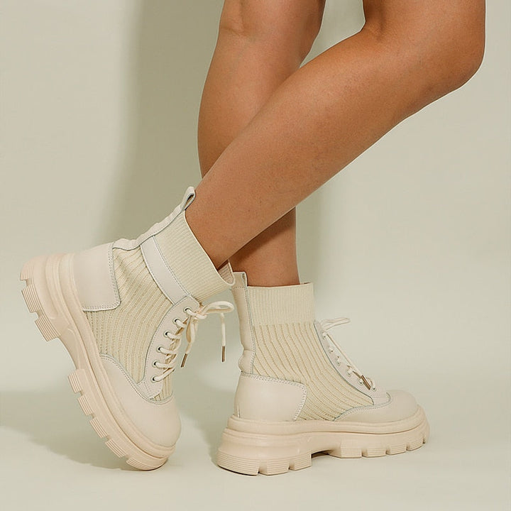 Drune | Stylische Lederstiefel Mit Schnürsenkeln