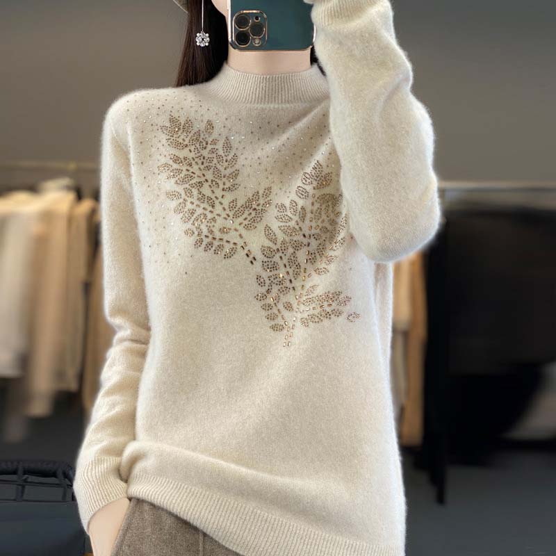 Drune | Strickpullover mit Schönem Blattmuster