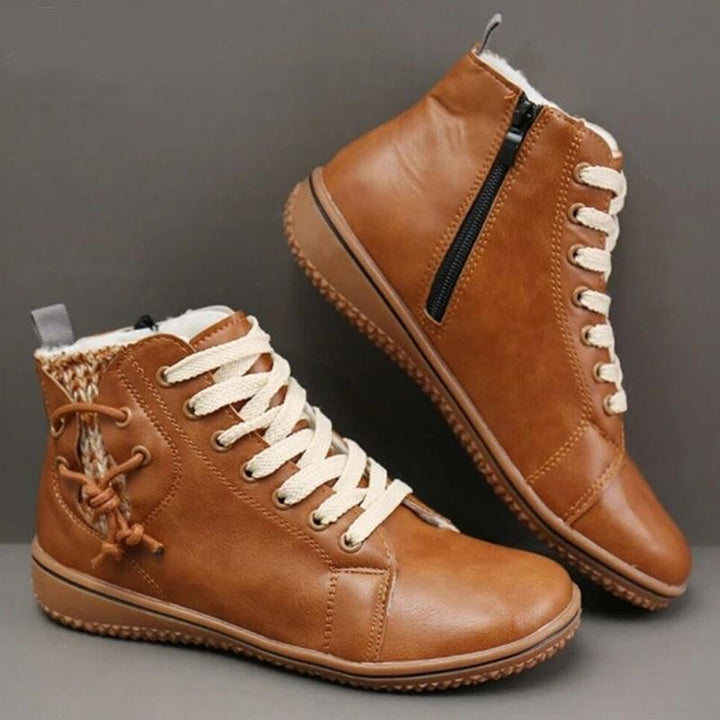 Drune | Stylische Leder Sneaker Mit Schnürsenkeln