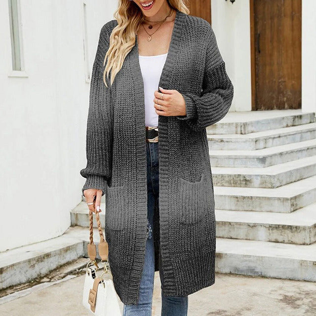 Drune | Strick Strickjacke Im Farbverlauf