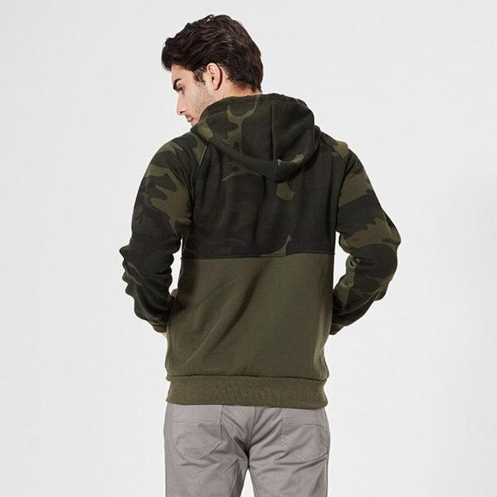 Drune | Modischer Camouflage Kapuzenpullover