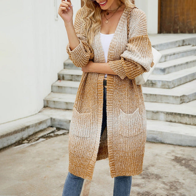 Drune | Strick Strickjacke Im Farbverlauf