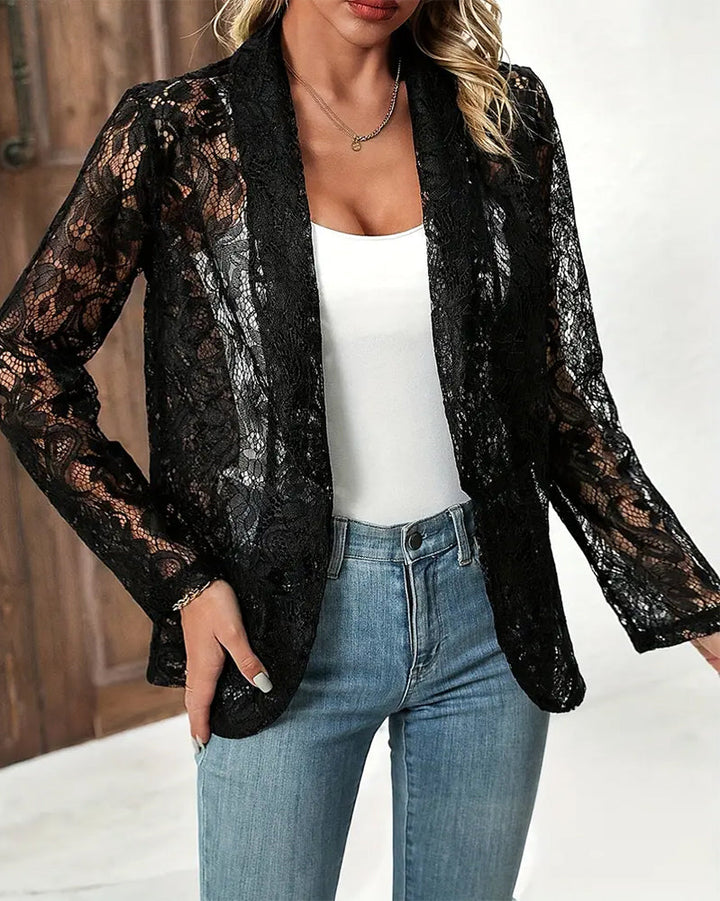 Drune | Eleganter Blazer mit Spitze