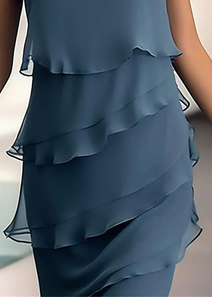Drune | Mini Kleid Einfarbig Ohne Ärmel, Farbe Marine