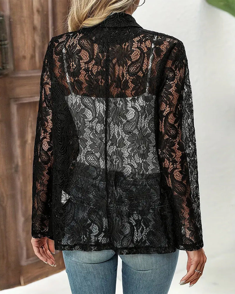Drune | Eleganter Blazer mit Spitze
