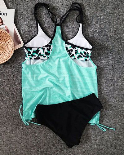 Drune Tankini mit Leopardenmuster