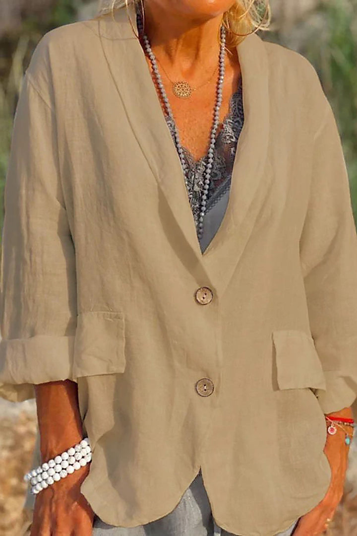 Drune | Luftige Jacke mit Knopfleiste