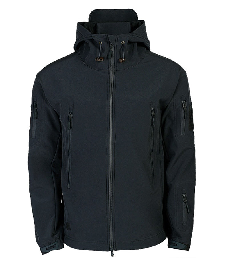 Drune | Herren Softshell Winterjacke - Kapuze Vollzip