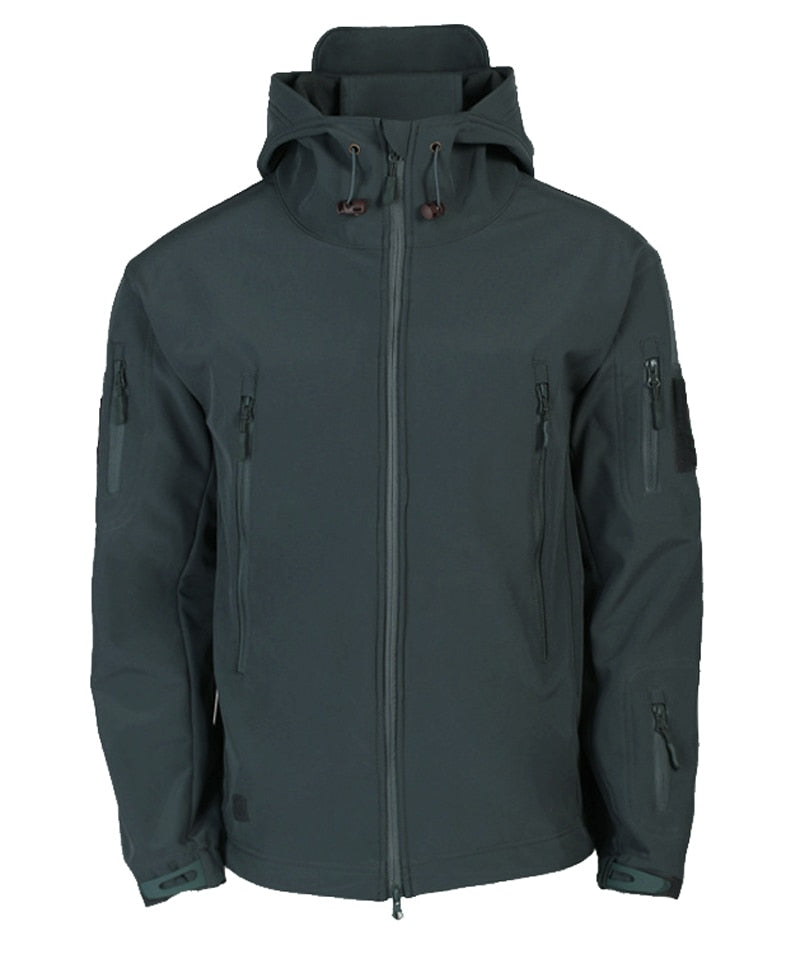 Drune | Herren Softshell Winterjacke - Kapuze Vollzip