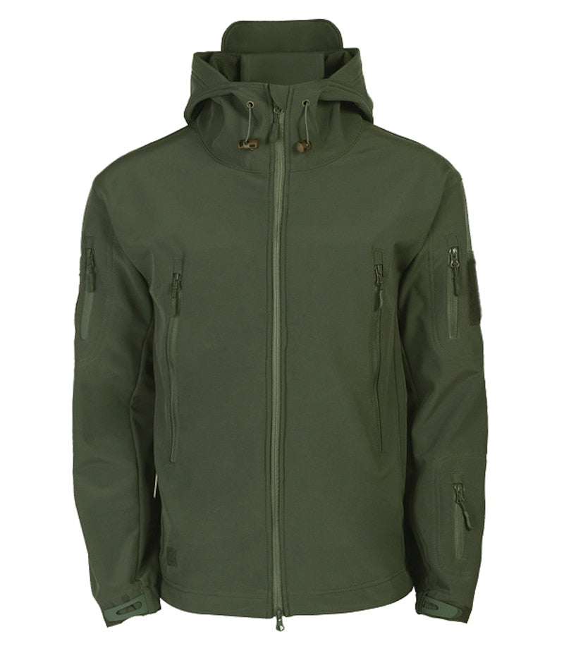 Drune | Herren Softshell Winterjacke - Kapuze Vollzip
