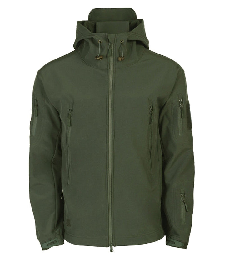 Drune | Herren Softshell Winterjacke - Kapuze Vollzip