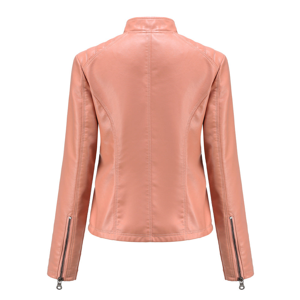 Drune | Bequeme Leder Übergangsjacke für Frauen