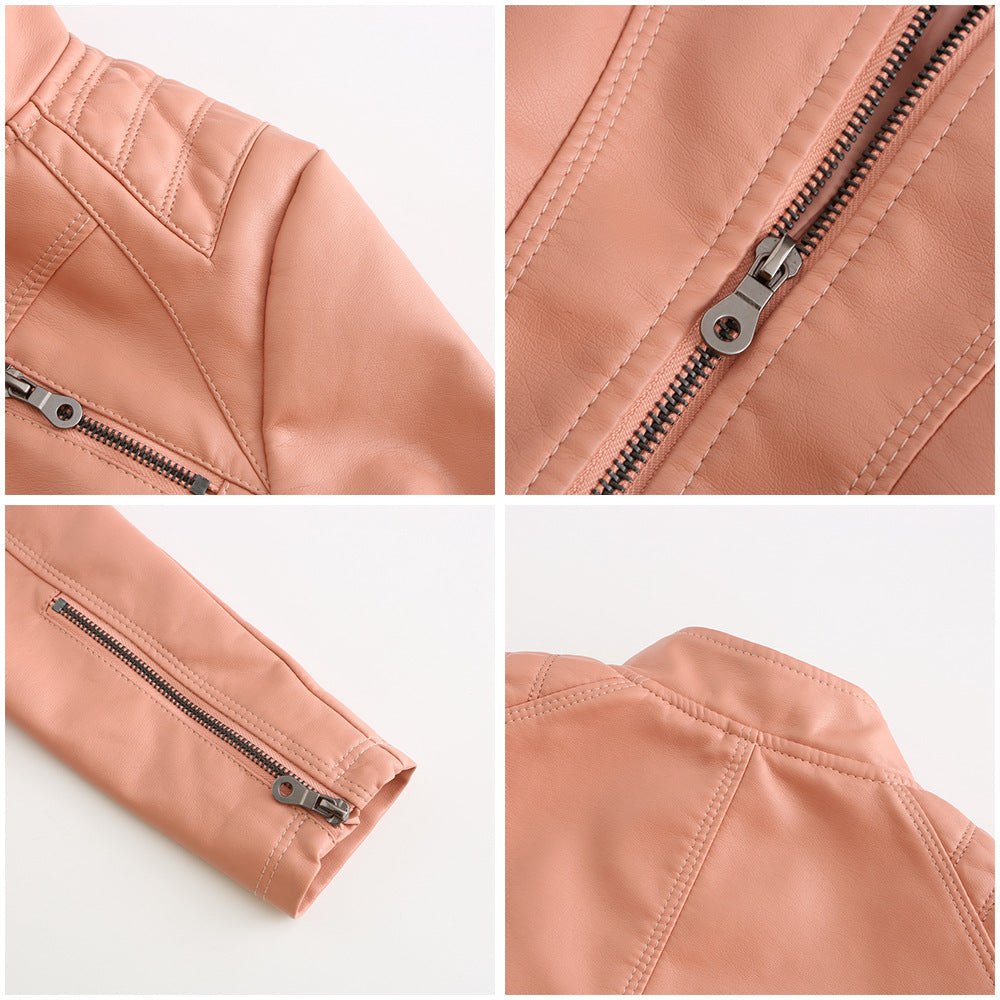 Drune | Bequeme Leder Übergangsjacke für Frauen