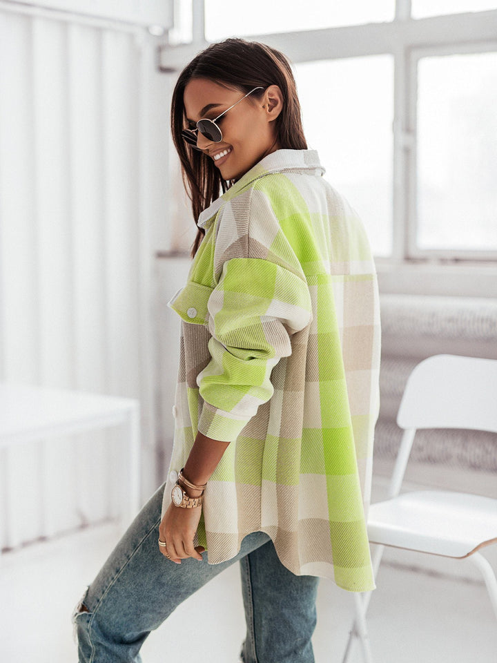 Drune | Karo Shacket - Polyester-Mischung - Auffällig und Trendy
