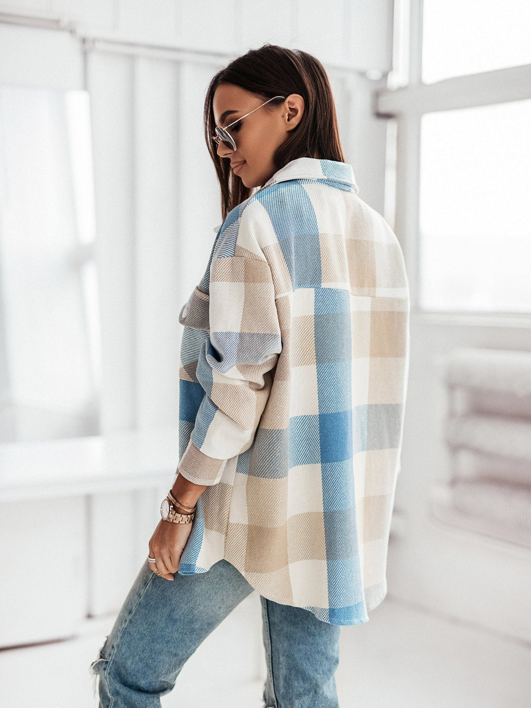 Drune | Karo Shacket - Polyester-Mischung - Auffällig und Trendy