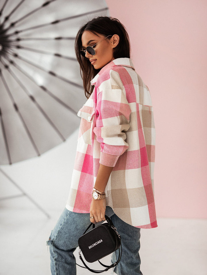 Drune | Karo Shacket - Polyester-Mischung - Auffällig und Trendy
