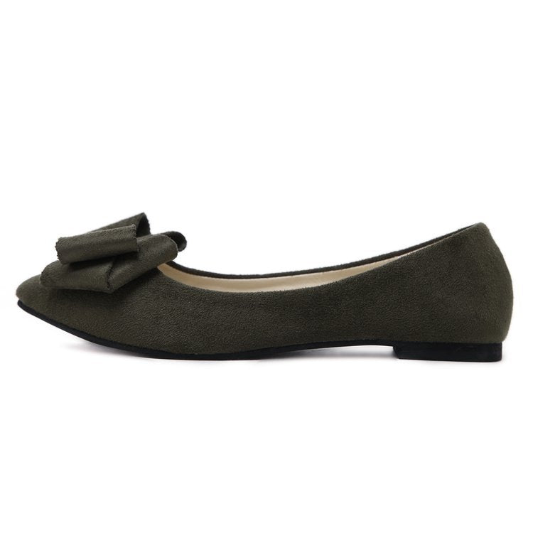 Damen Ballerinas mit elegantem Schleifen-Design und weichem Obermaterial Drune