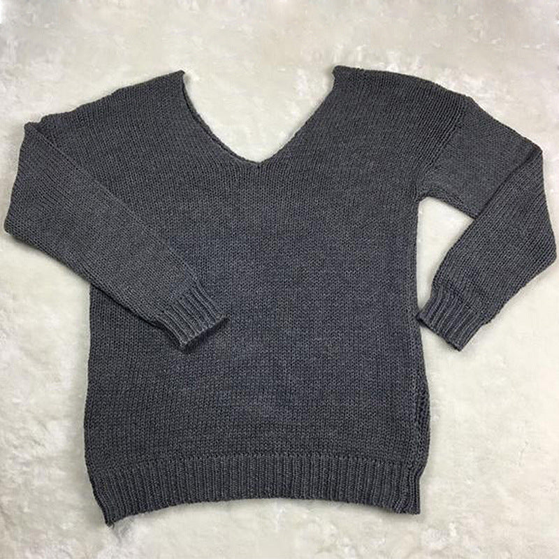 Damen Grobstrickpullover mit off-shoulder Ausschnitt und lässigem Schnitt Drune