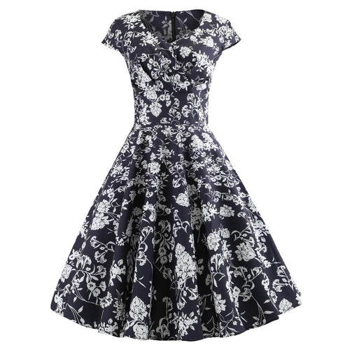 Damen Wickelkleid mit elegantem floralem Design und schmeichelndem Schnitt Drune
