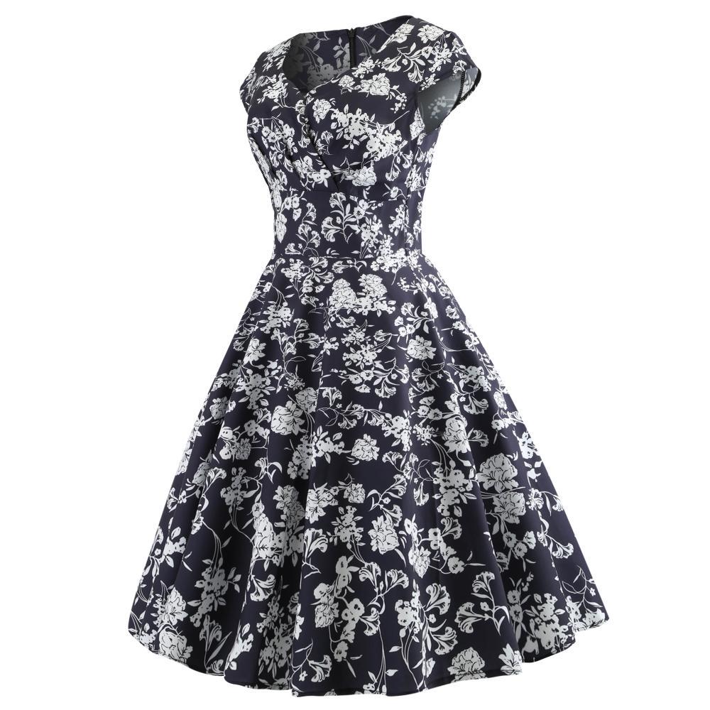 Damen Wickelkleid mit elegantem floralem Design und schmeichelndem Schnitt Drune