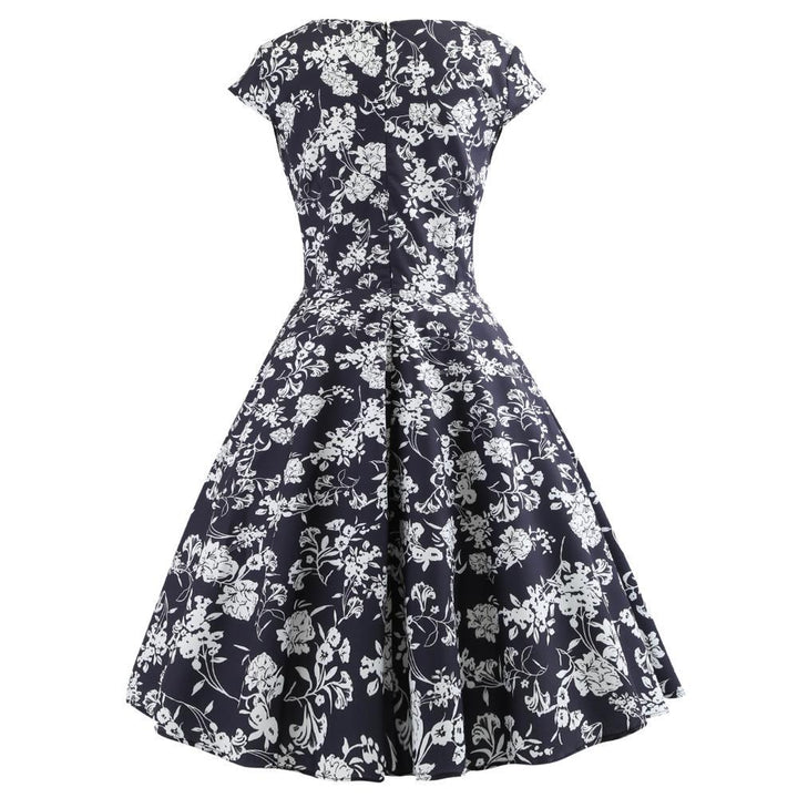 Damen Wickelkleid mit elegantem floralem Design und schmeichelndem Schnitt Drune
