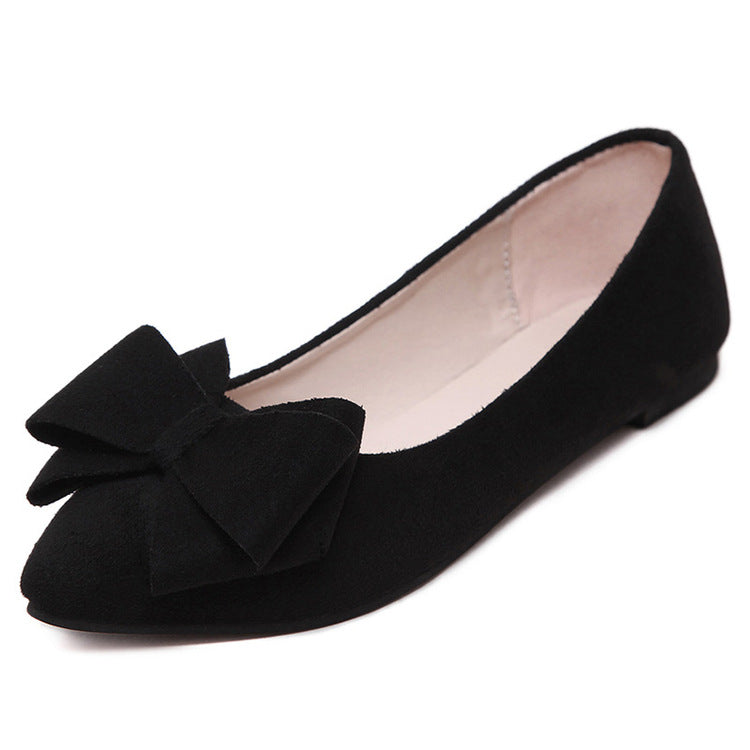Damen Ballerinas mit elegantem Schleifen-Design und weichem Obermaterial Drune