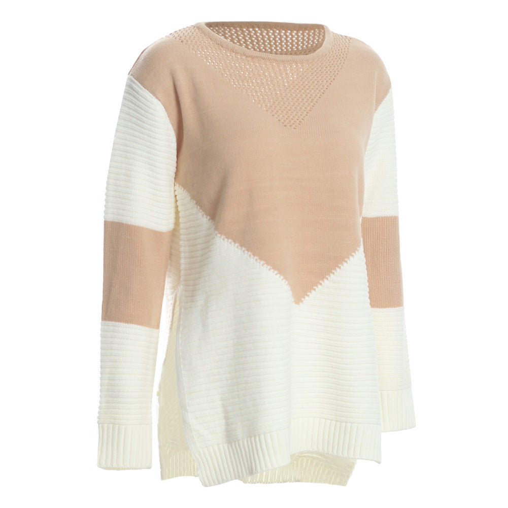 Damen Modischer Strickpullover mit strukturiertem Design und lässigem Schnitt Drune