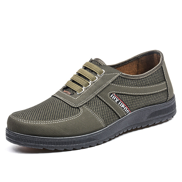 Herren nan atmungsaktiver Freizeit-Sneaker mit Mesh-Textiloberseite, gepolstertem Komfortfußbett und griffiger rutschfester Gummilaufsohle Drune