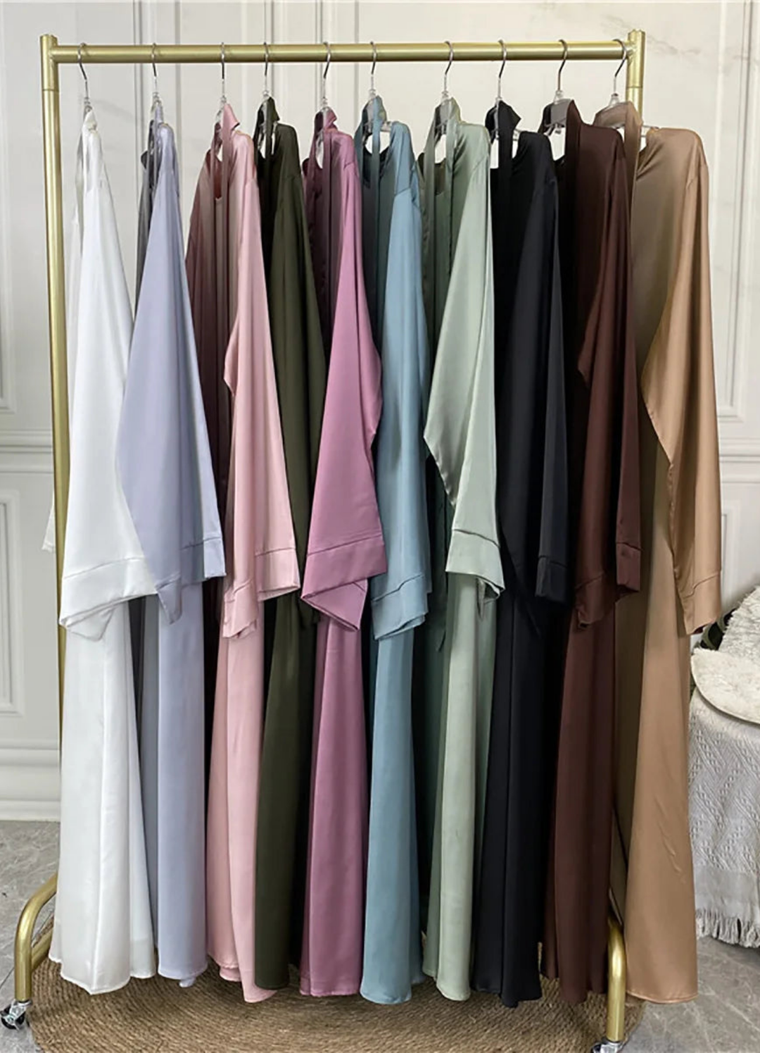 Drune | Klassische Damen Langarm Maxikleid