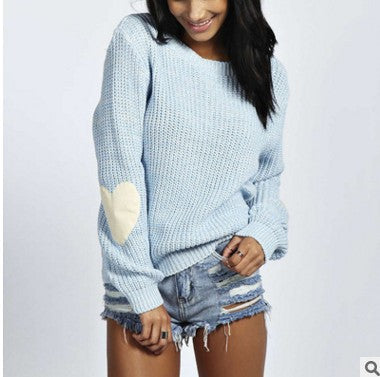 Damen Strickpullover mit Herz-Applikationen und lässiger Passform Drune