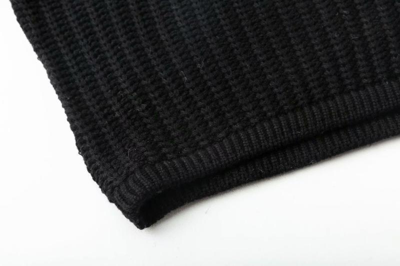 Damen trendiger Strickpullover mit ausgefallenen Fransenärmeln Drune