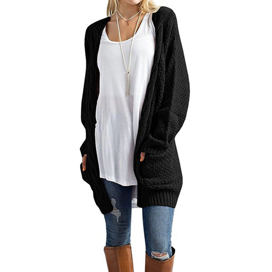 Damen Strickcardigan mit gemütlicher Oversized-Passform und Taschen Drune