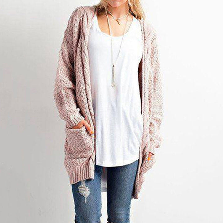 Damen Strickcardigan mit gemütlicher Oversized-Passform und Taschen Drune