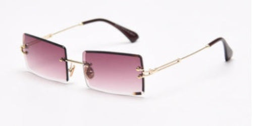 Drune | Modische Rechteckige Sonnenbrille Im Retro Stil