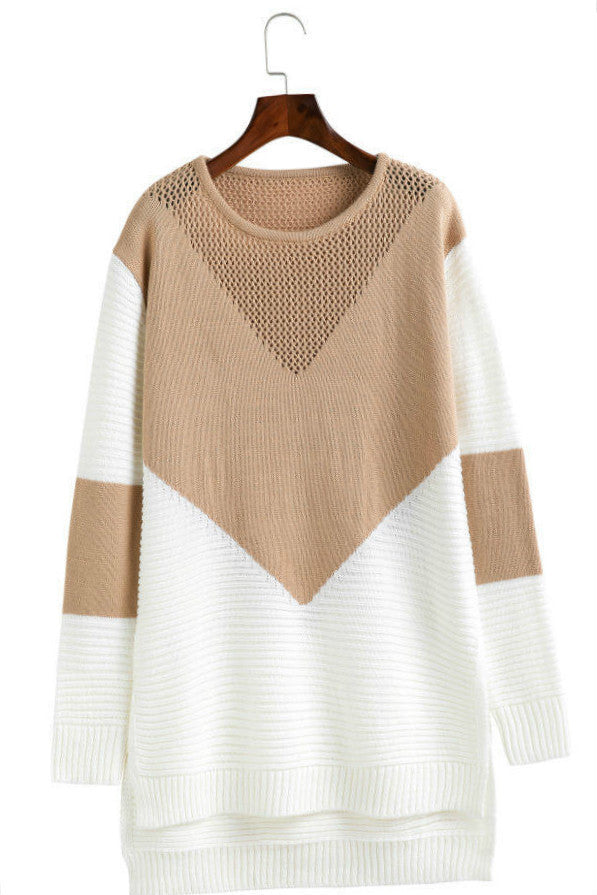 Damen Strickpullover mit strukturiertem Oberteil und modernem Schnitt Drune