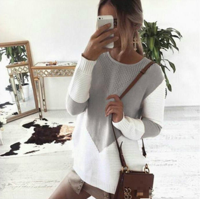 Damen Strickpullover mit strukturiertem Oberteil und modernem Schnitt Drune