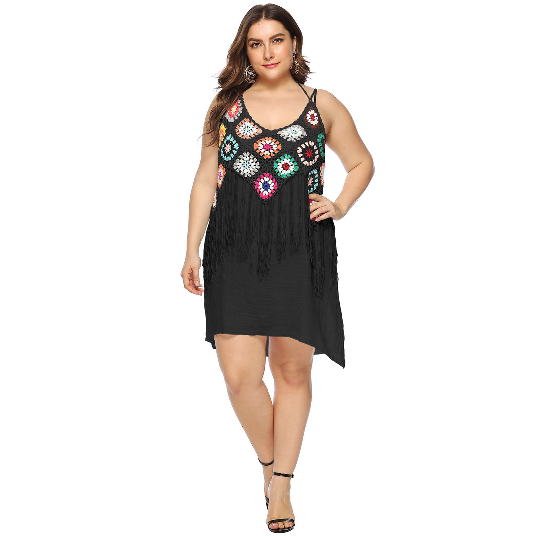 Damen Bohemian Chic Strandkleid Drune