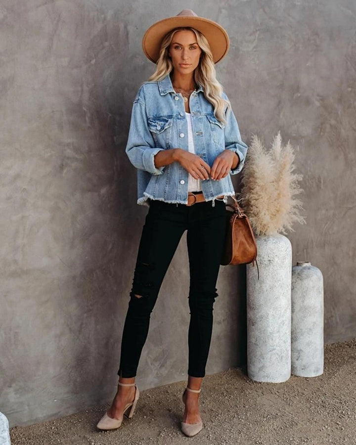 Drune | Vielseitiger Gewaschener Denim Mantel