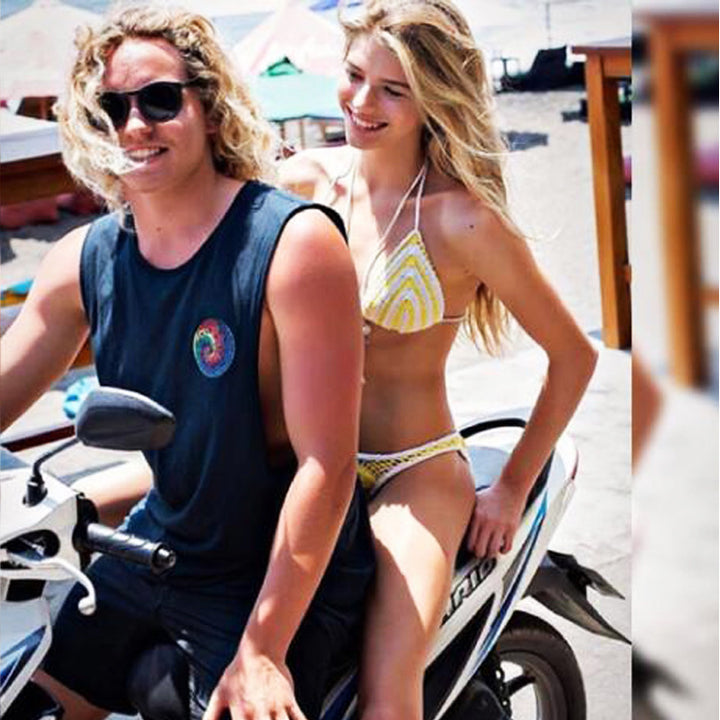 Damen Häkel-Bikini mit kontrastierendem Rand Drune