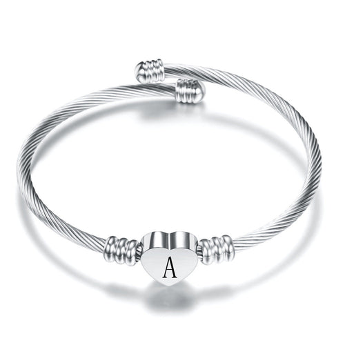 Drune | Buchstaben Edelstahl Armreif