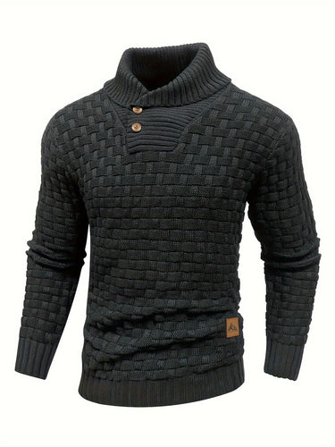 Drune | Strickpullover mit Geflochtenem Muster Klassisch und Bequem Perfekt Für Den Alltag